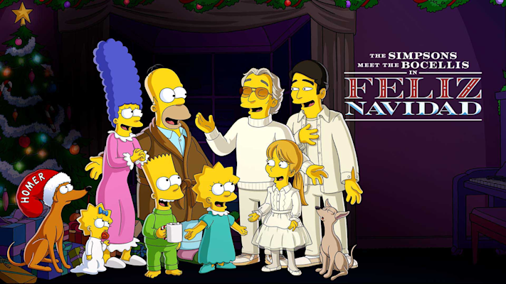 فيلم The Simpsons Meet the Bocellis in Feliz Navidad 2022 مترجم